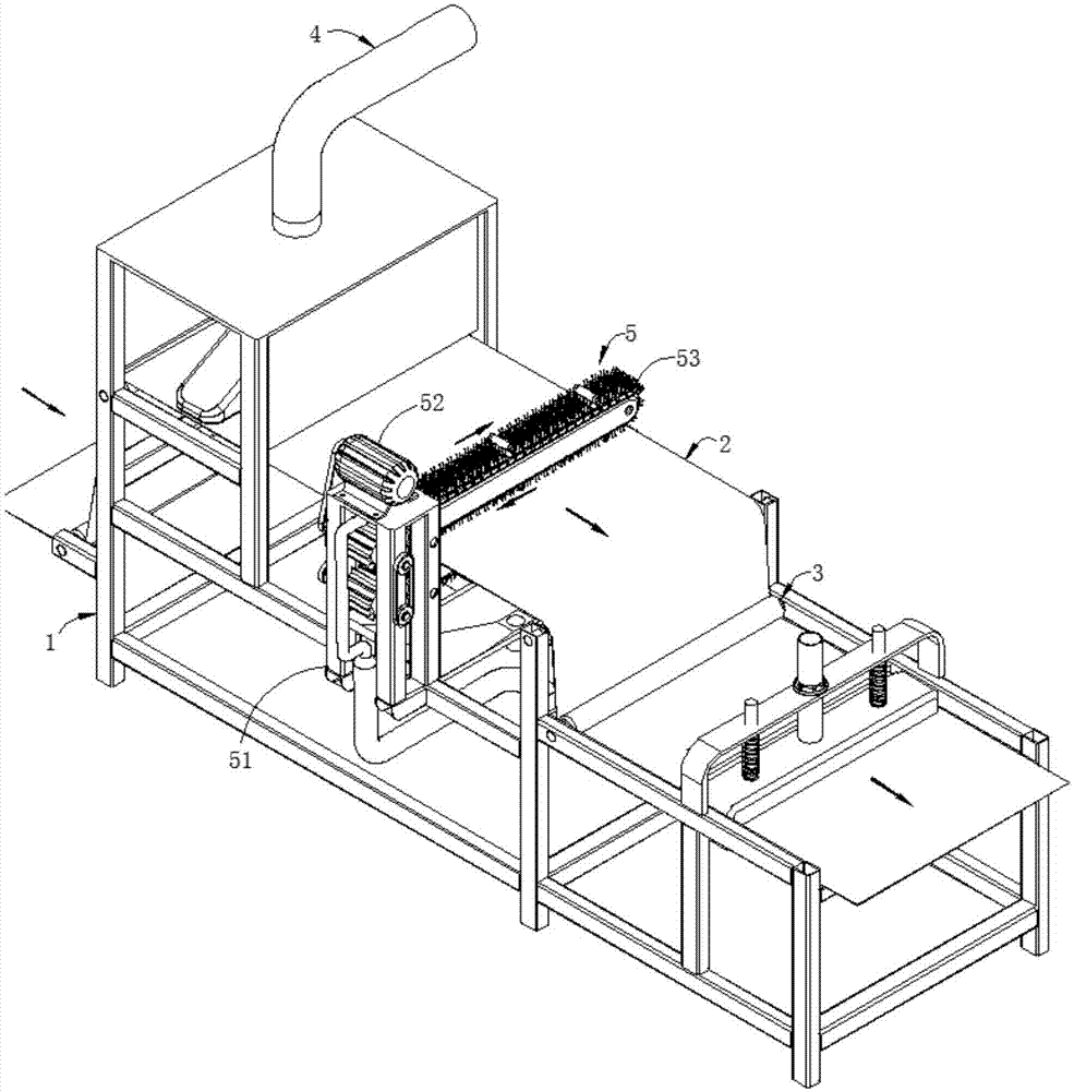 Chemical and blended fabric anti-static finishing production system