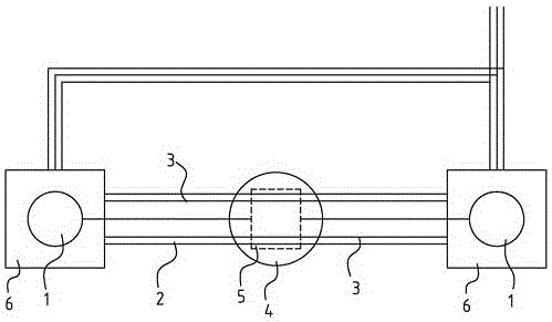 Buried type automatic aircraft traction system and traction method