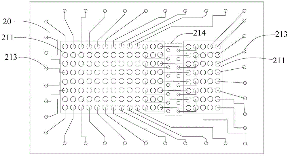 Chip-stacking encapsulation structure and electronic equipment