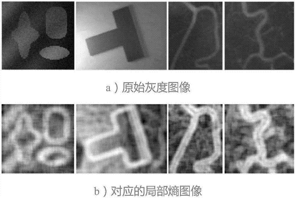 Active contour model image segmentation method based on local Gaussian distribution fitting and local signature energy driving