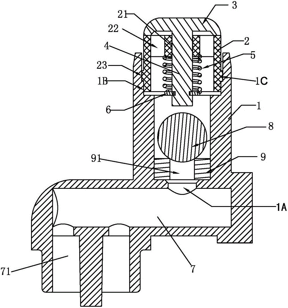 One-way valve and food processer using one-way valve