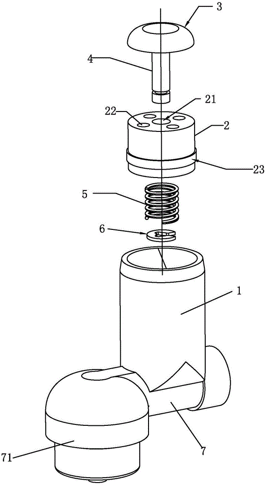 One-way valve and food processer using one-way valve