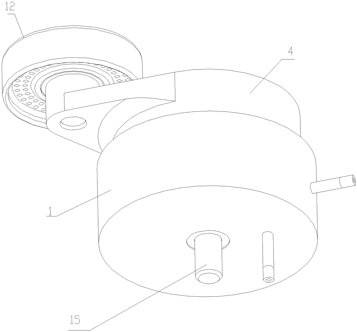 Pneumatic tensioning wheel device