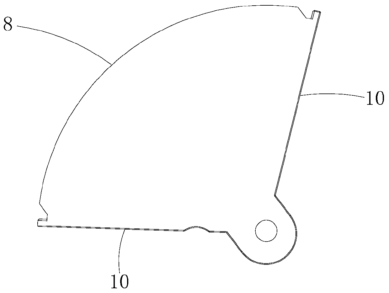 Fresh air device with reasonable space layout