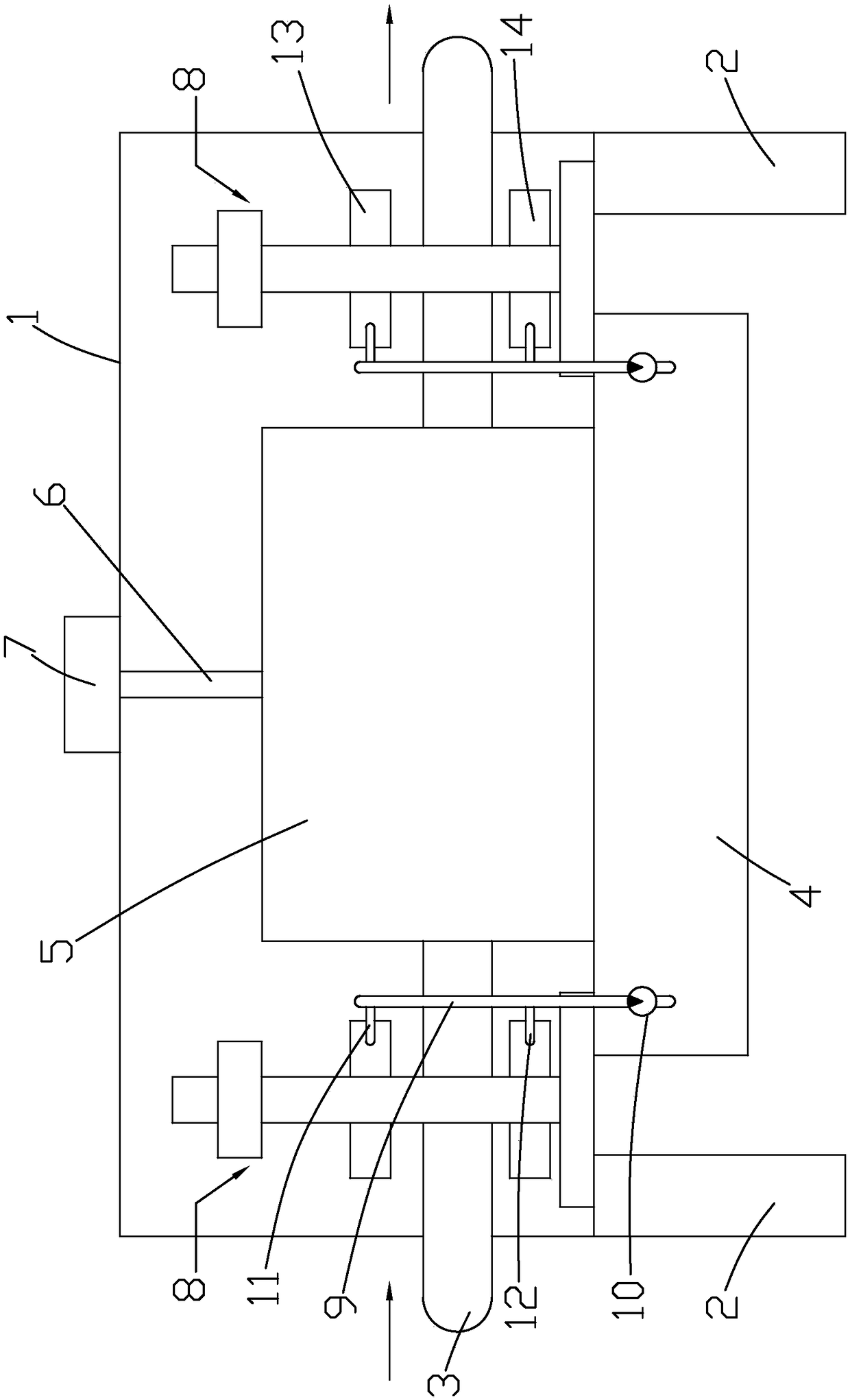 Paper heating device used for color printing packaging