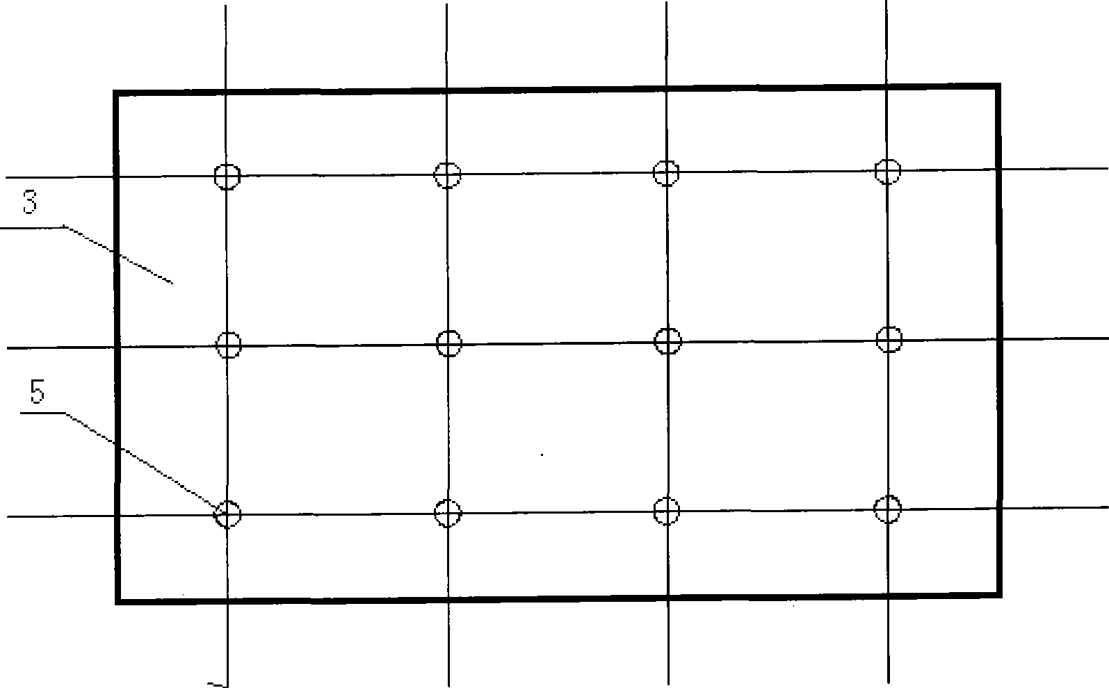 Electric wave darkroom capable of carrying out acoustic testing and building method thereof