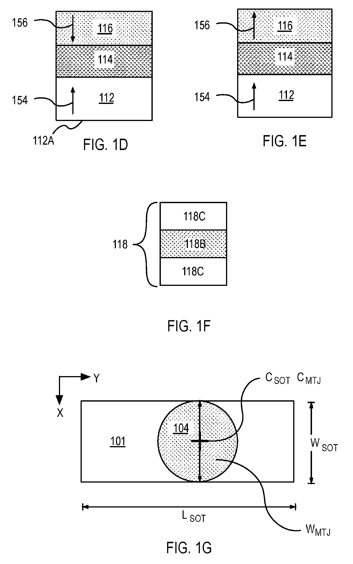 Spin orbit torque (SOT) memory devices with enhanced tunnel magnetoresistance ratio and their methods of fabrication