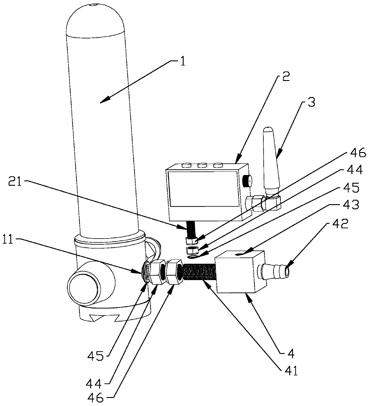 Oxygen uptake charging system based on Internet of things