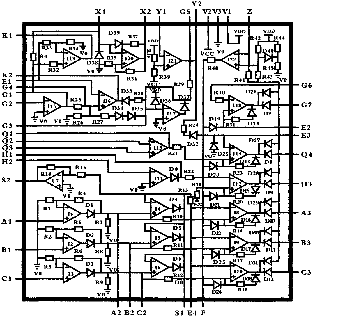 Universal protector analog integrated circuit