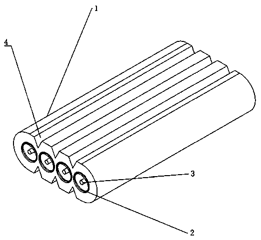 Easy-to-strip flat cable and preparation process thereof