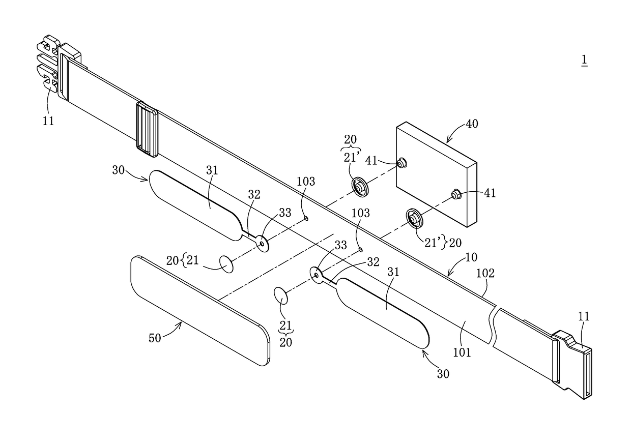 Wearable device and electric signal detection unit thereof