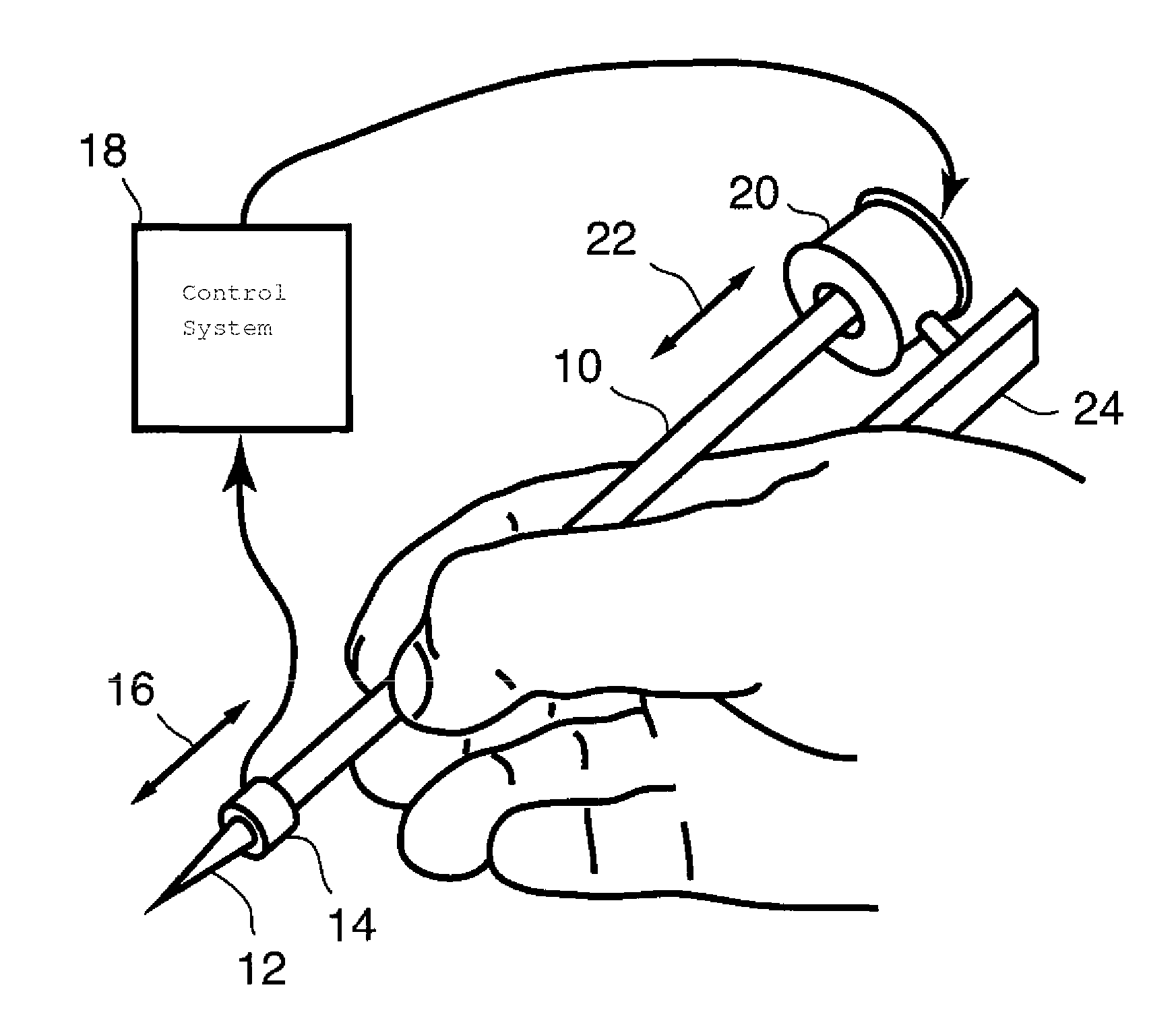 Portable haptic force magnifier