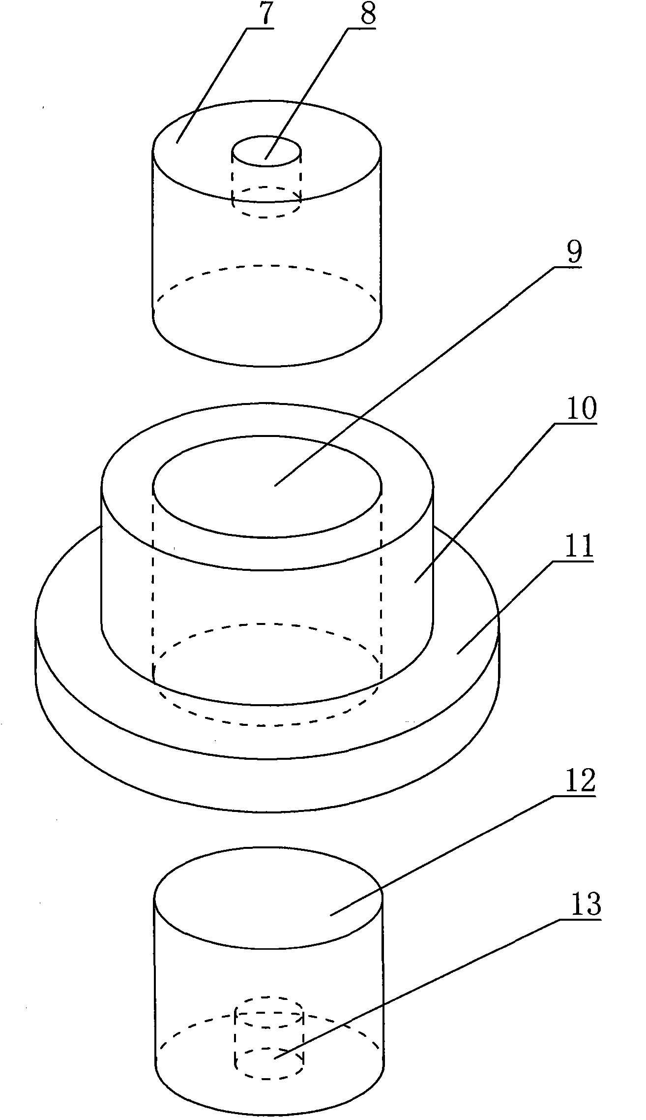 Dryer and drying device as well as pressing mould and preparation process of dryer