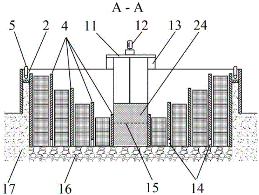 Multilayer overflowing type ecological cleaning pond applicable to farmland drainage ditch