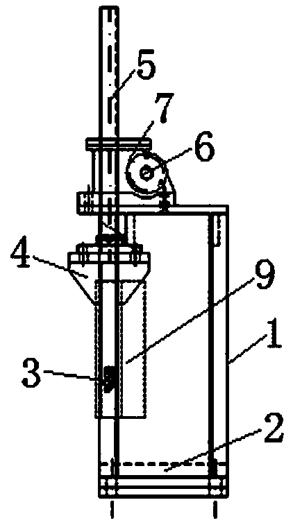 Scraping device for conveying of emulsion explosives