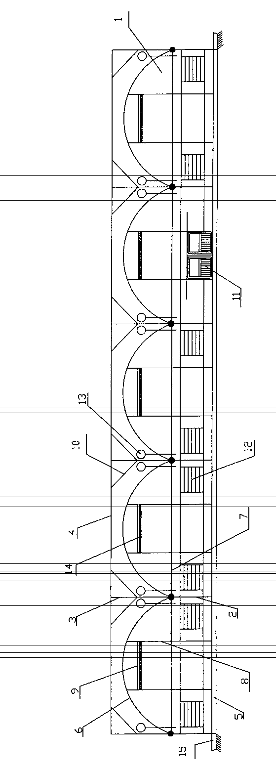 Multi-span greenhouse