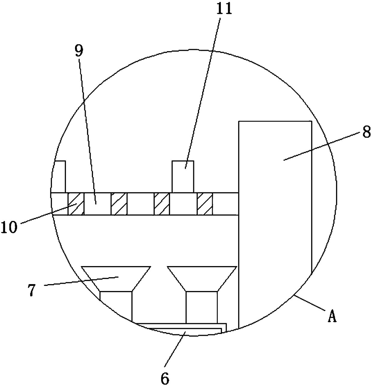 Hot coating device for accelerating cooling