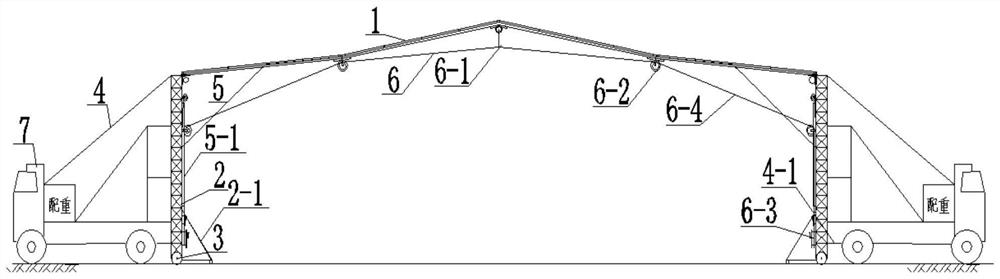 Movable folding hangar capable of being transversely unfolded and folded