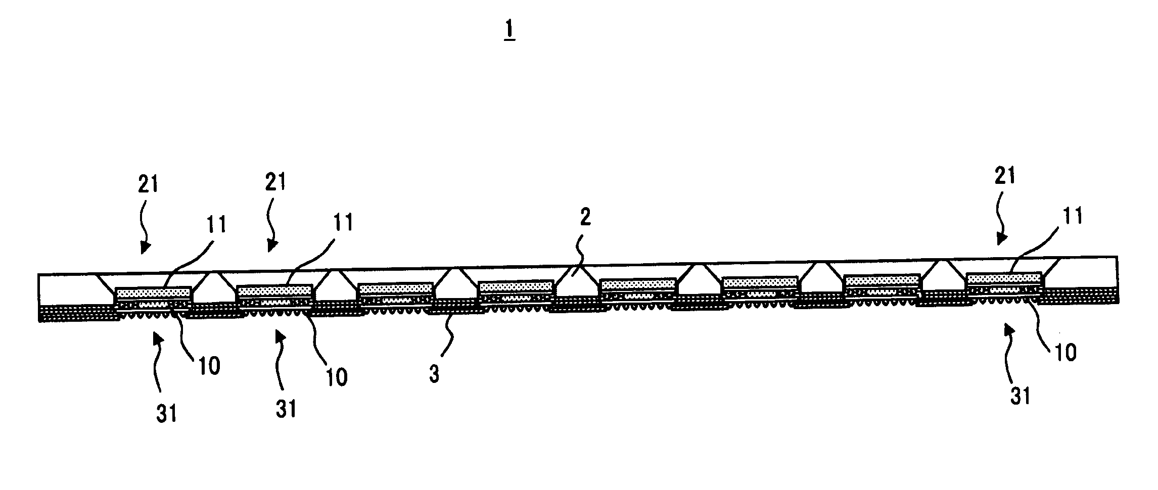 Carrier structure for stacked-type semiconductor device, method of producing the same, and method of fabricating stacked-type semiconductor device