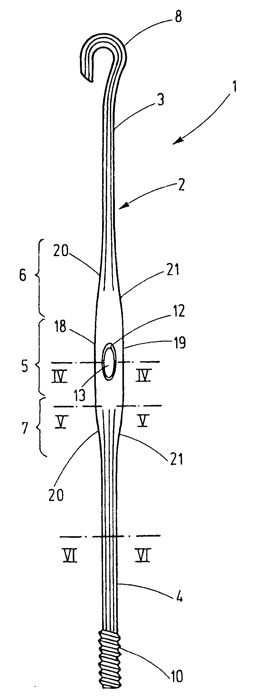 Weaving heddle for jacquard weaving machine