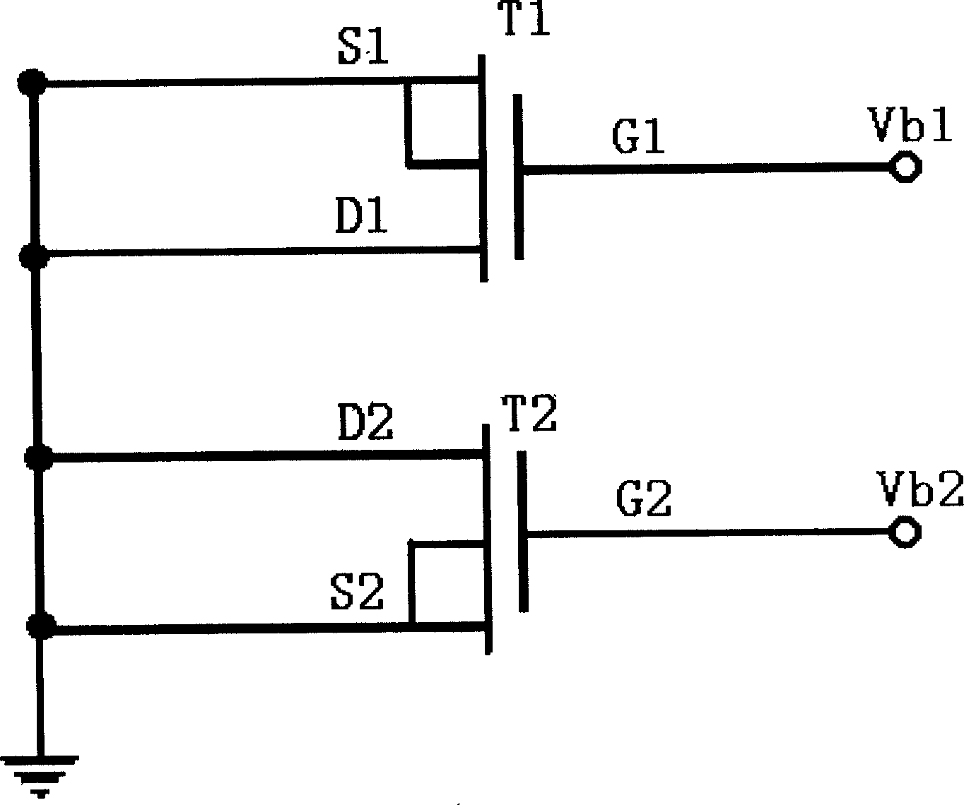 Geminate transistors type PMOS radiation dose meter with difference output