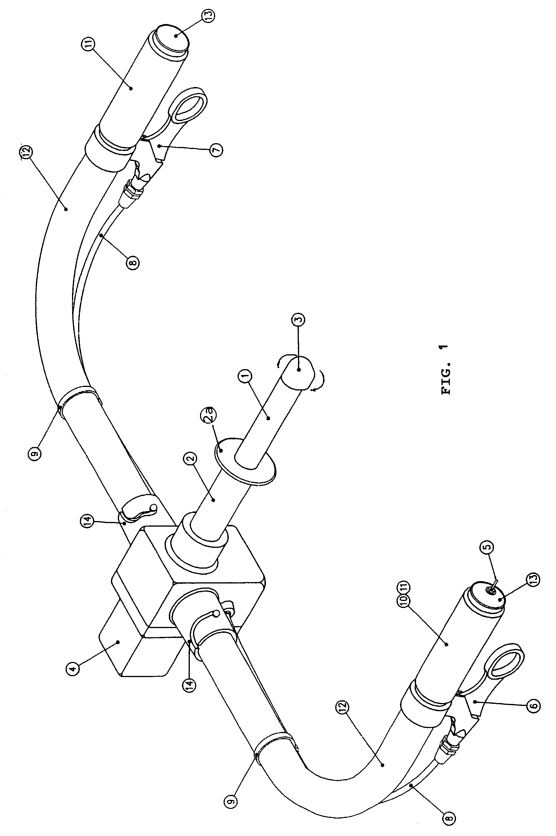 Self-administered two-handled probe for treating prostatitis