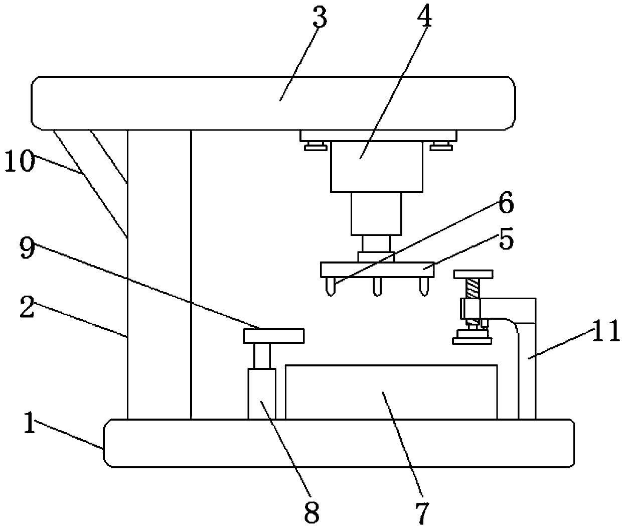 Food cutting machine capable of preventing breaking away from track