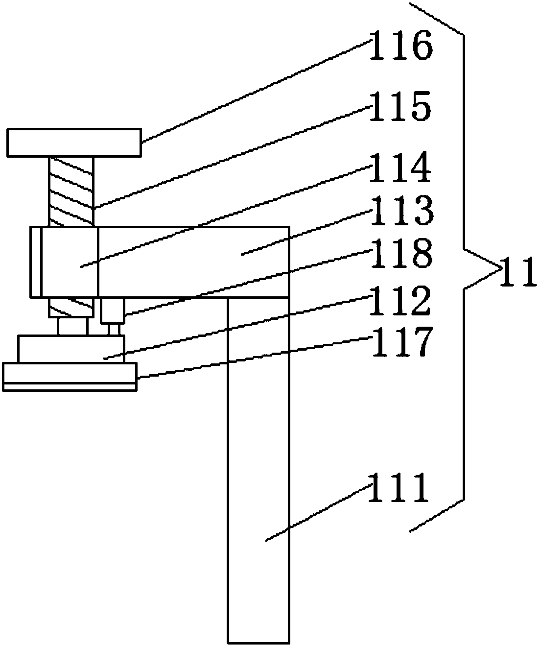 Food cutting machine capable of preventing breaking away from track