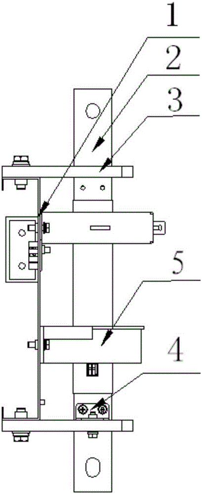 High-heat-dissipation-performance copper bar fixing structure