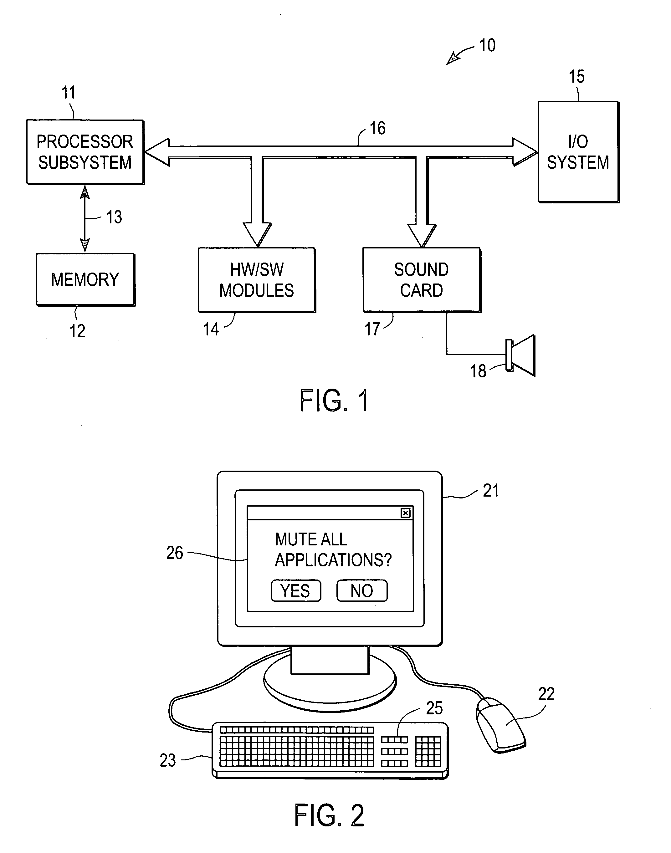 Selective mute / unmute control over applications running on a PC