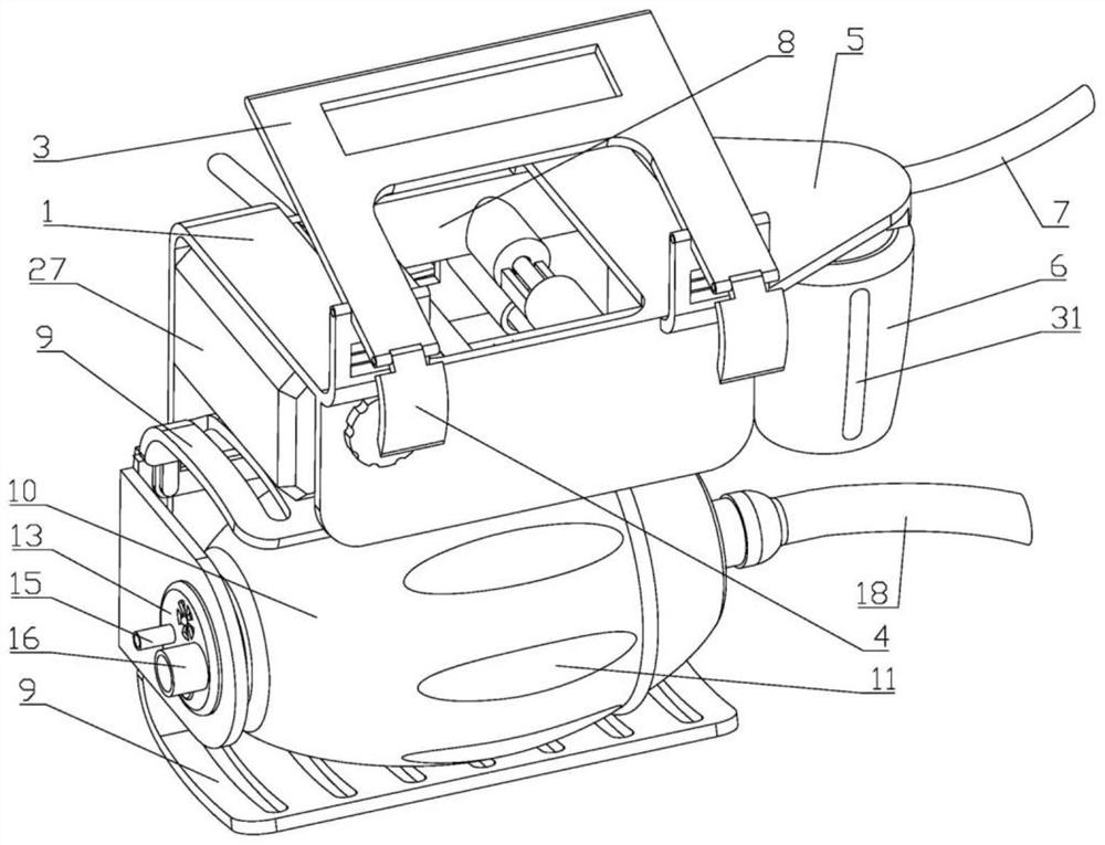 Intensive care patient first-aid device for cleaning foreign matters in oral cavity