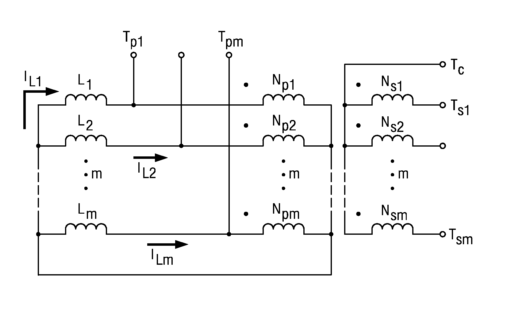 Power converter employing integrated magnetics with a current multiplier rectifier and method of operating the same