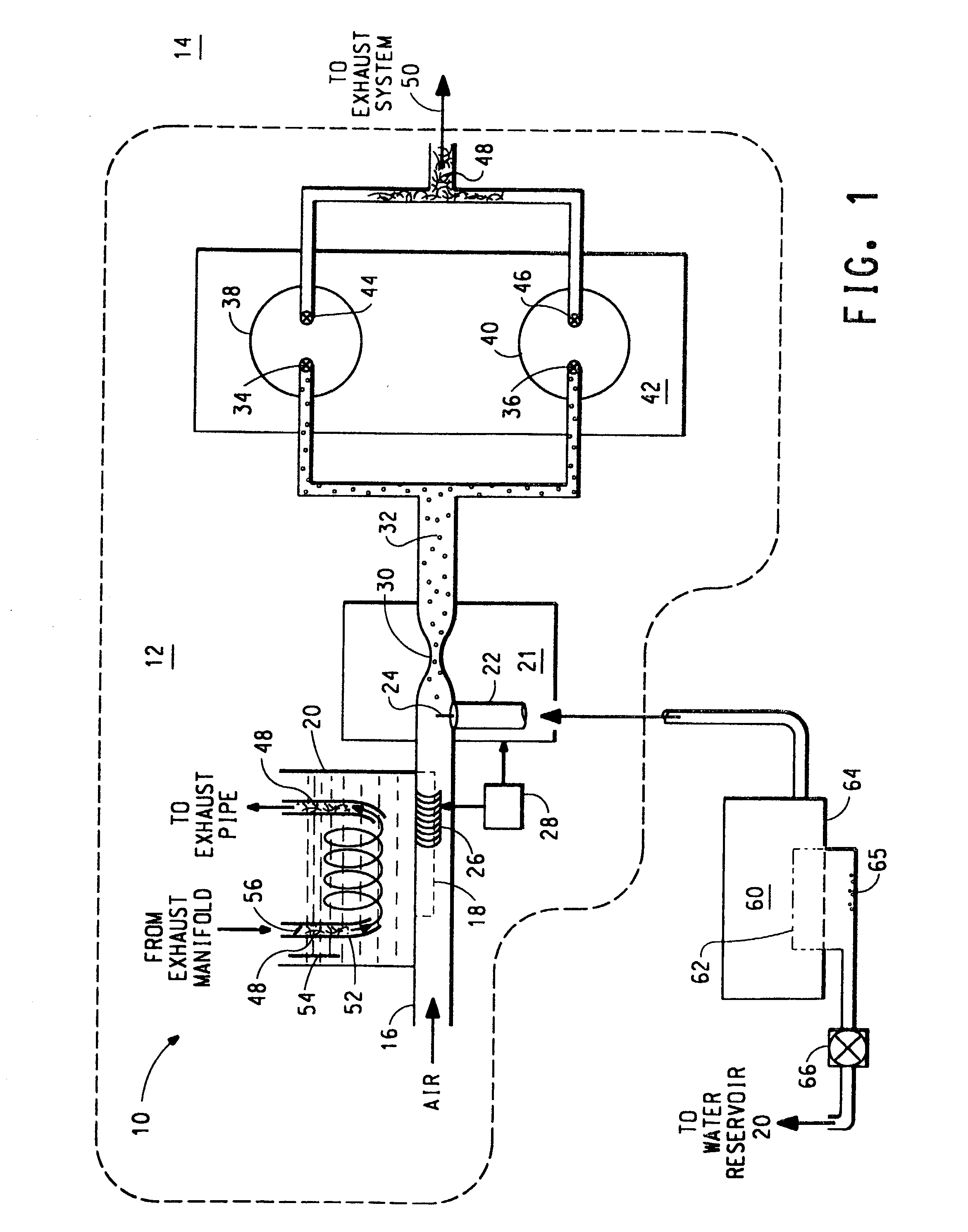 Humidifying gas induction or supply system