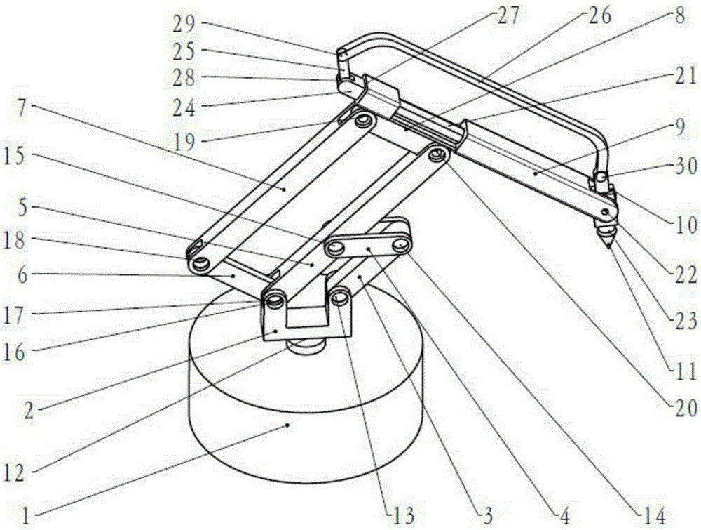 A six-degree-of-freedom welding robot mechanism