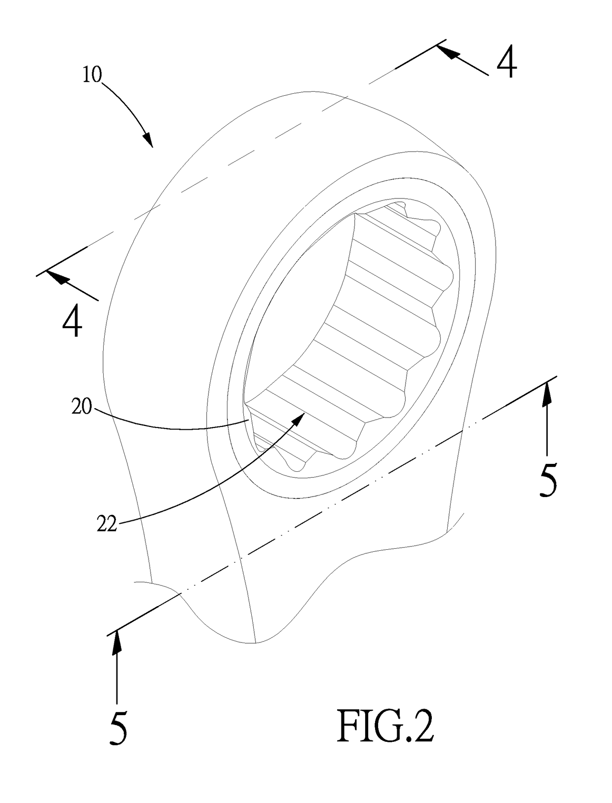 One-way wrench having a catching device with two catches and a catch holder and having differential teeth