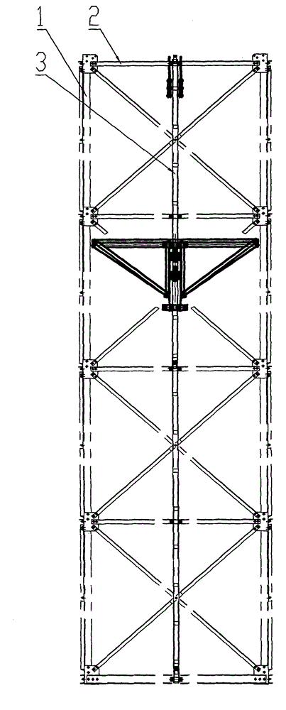 Self-lifting mounting platform for steel head material hoister and mounting method for mounting platform