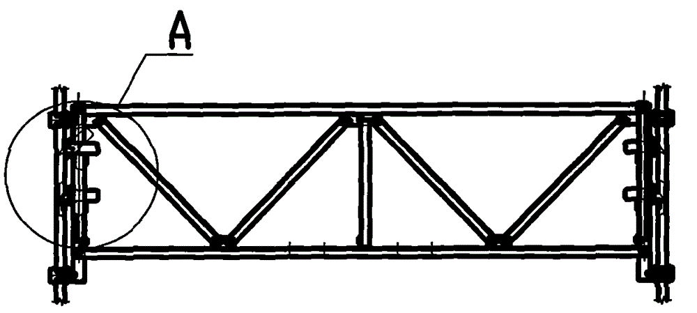 Self-lifting mounting platform for steel head material hoister and mounting method for mounting platform