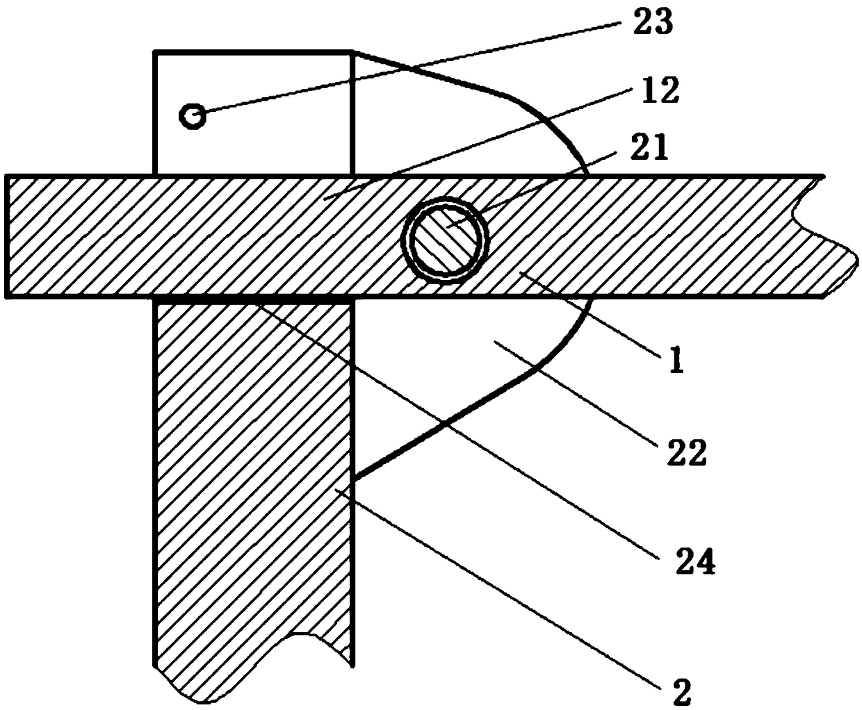 Valve fastening device