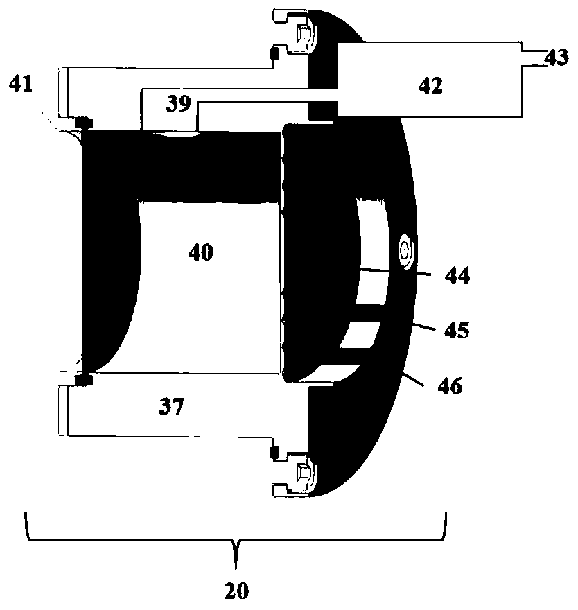 Spent fuel extractant alpha particle irradiation system based on cyclotron and irradiation method thereof