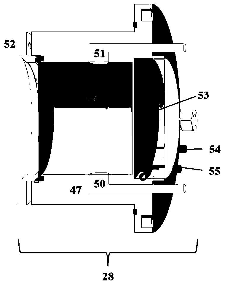 Spent fuel extractant alpha particle irradiation system based on cyclotron and irradiation method thereof