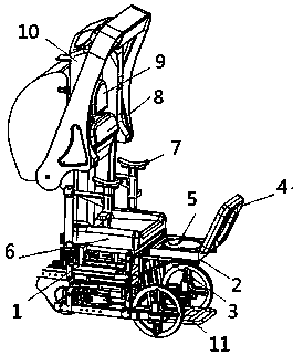 Electric wheelchair with defecation and urination functions