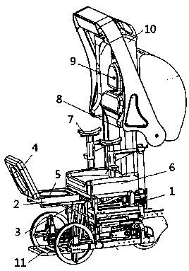 Electric wheelchair with defecation and urination functions