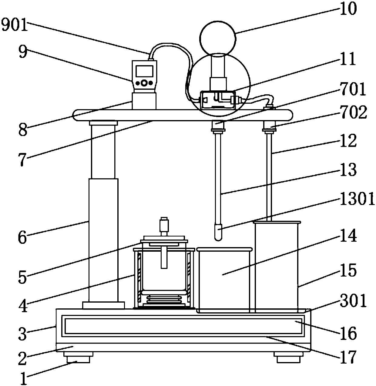 Device for ammonia gas fountain experiment