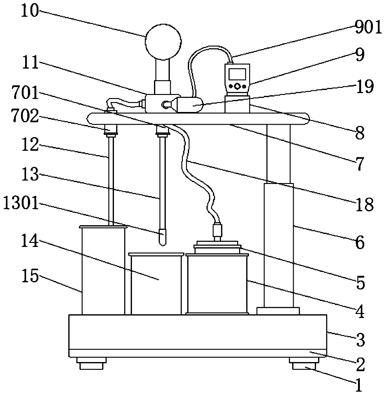 Device for ammonia gas fountain experiment