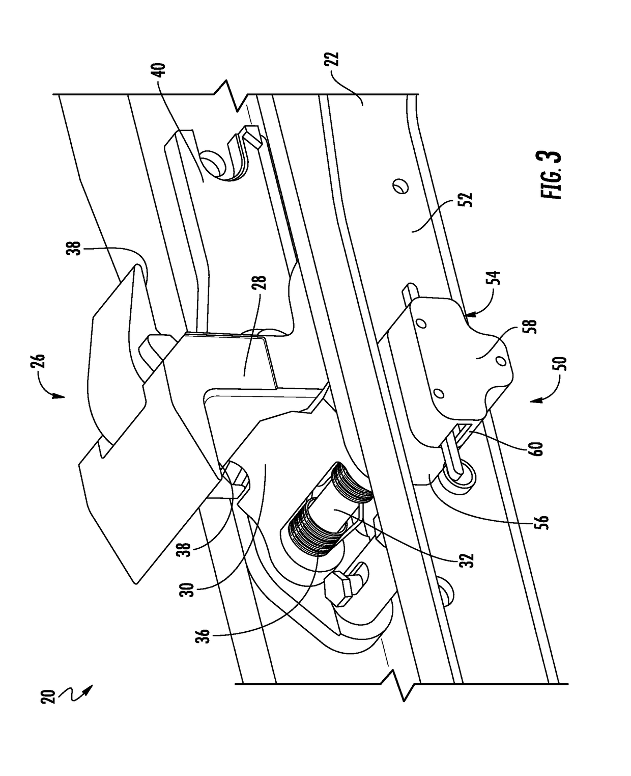 Intelligent lock for cargo handling system