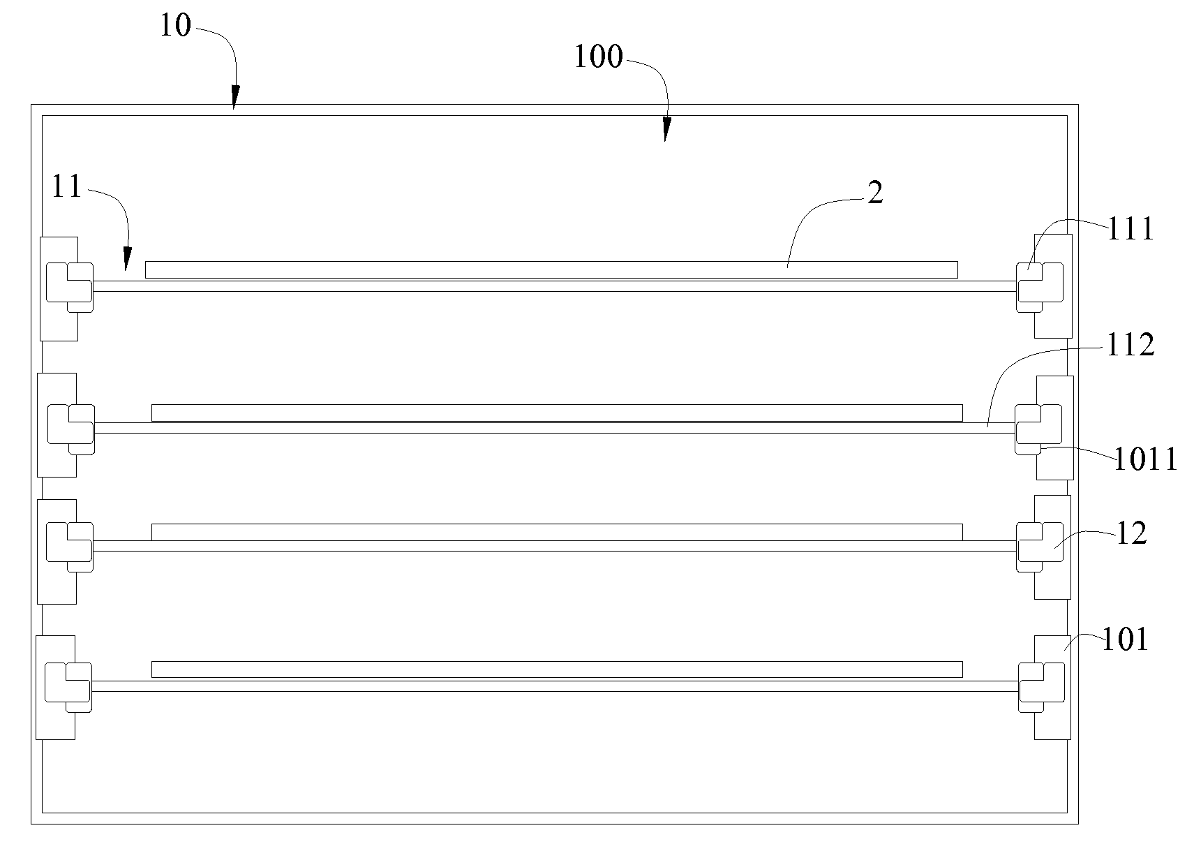 Glass substrate cassette and pick-and-place system for glass substrate