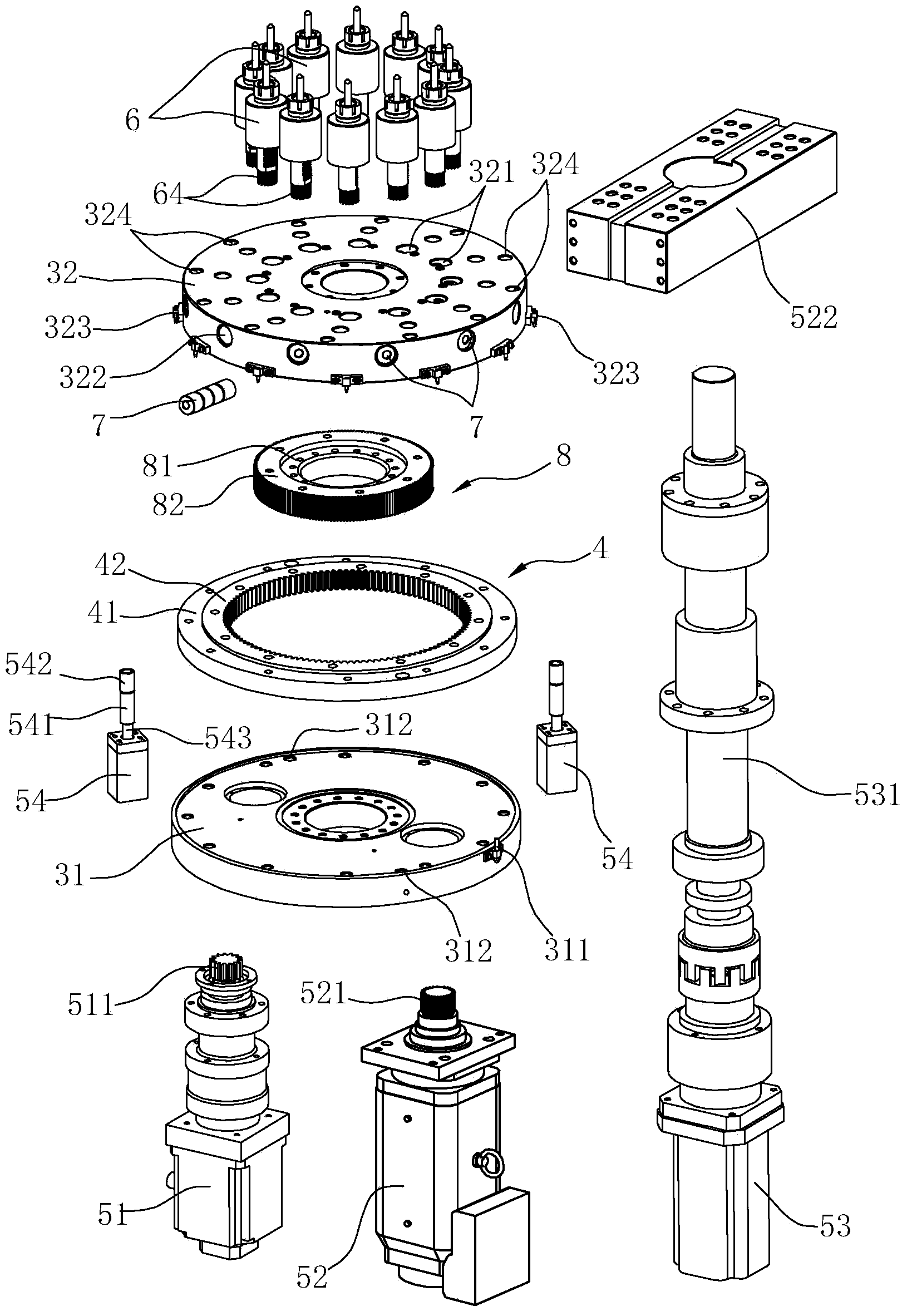 Multi-station pipe end machining equipment