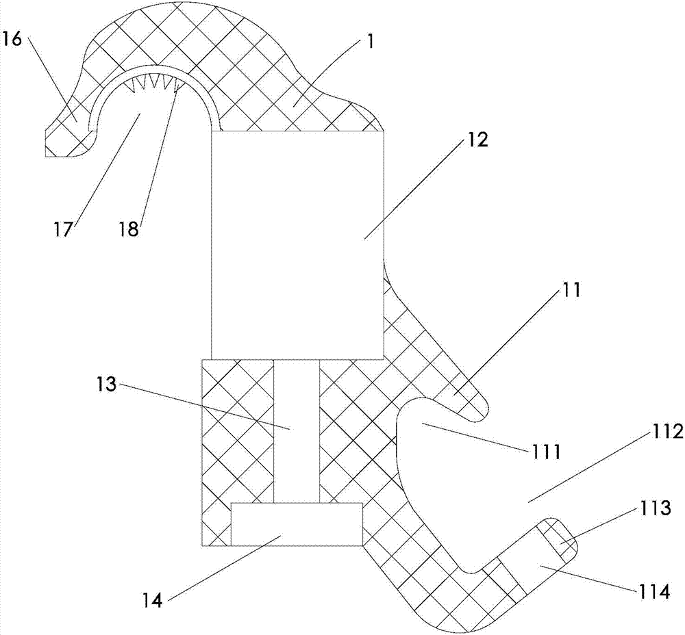 Quick overlapping tool for draining line applied to ground potential operation