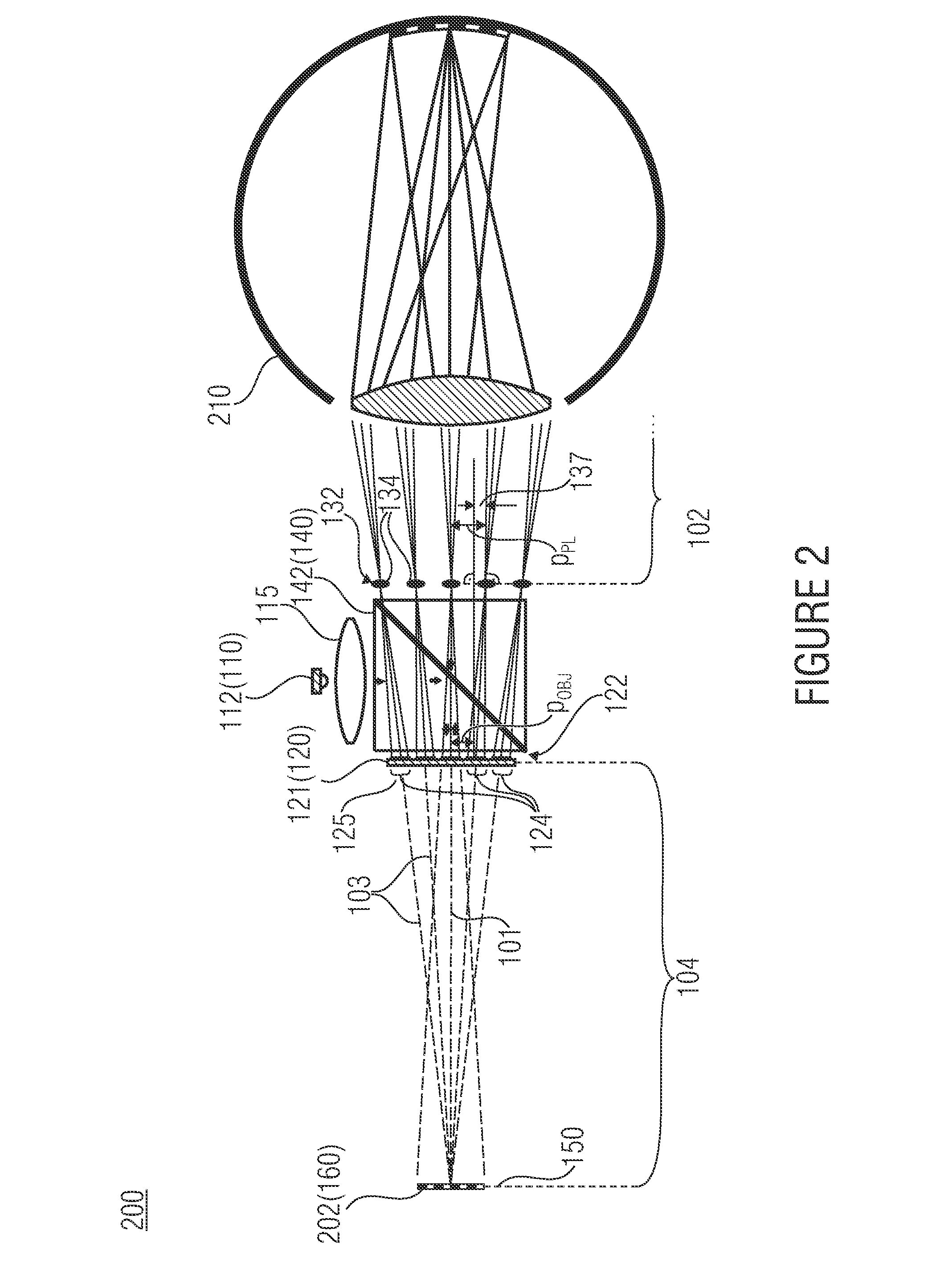 Projection display and method of displaying an overall picture