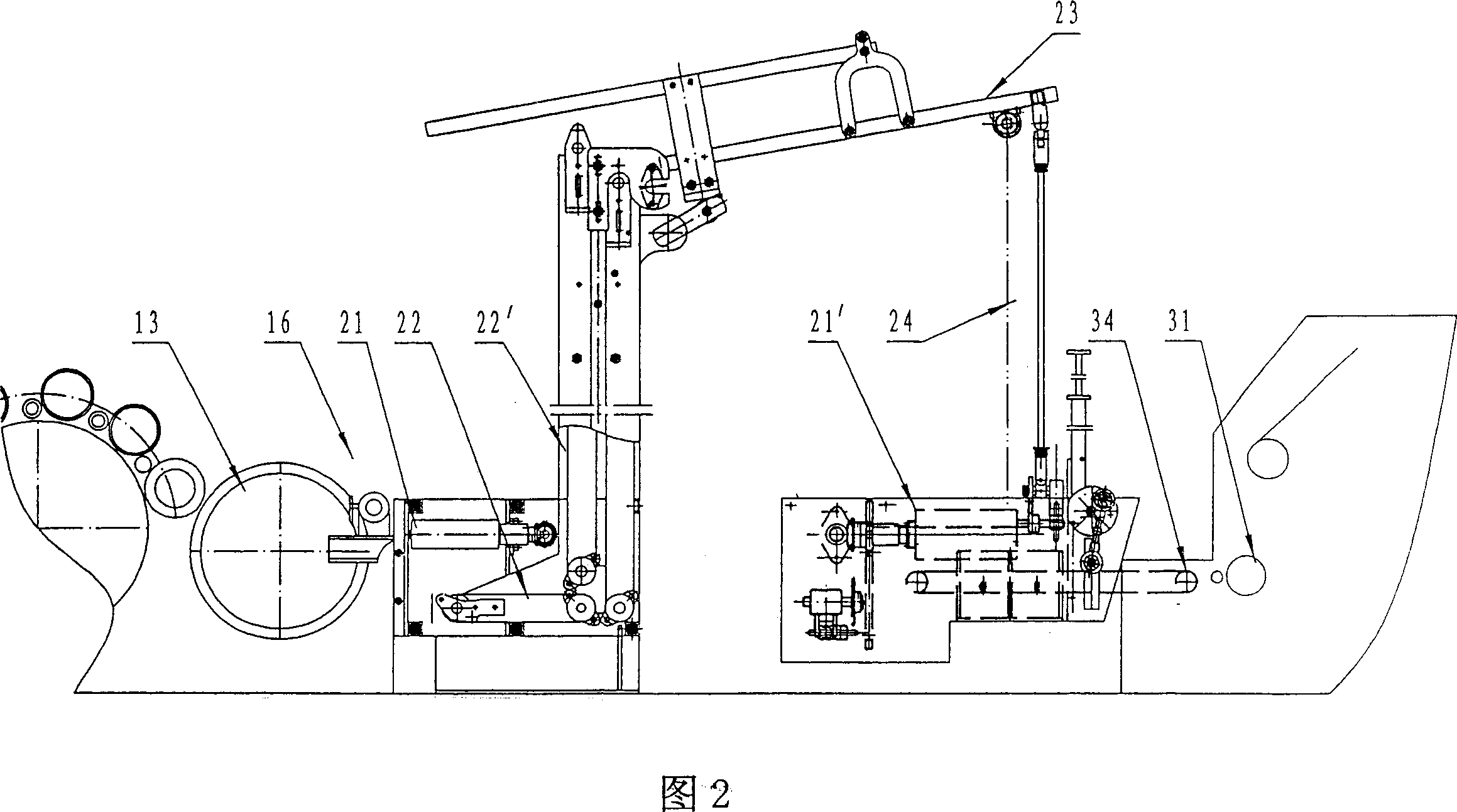 Half fine spinning united slivering machine